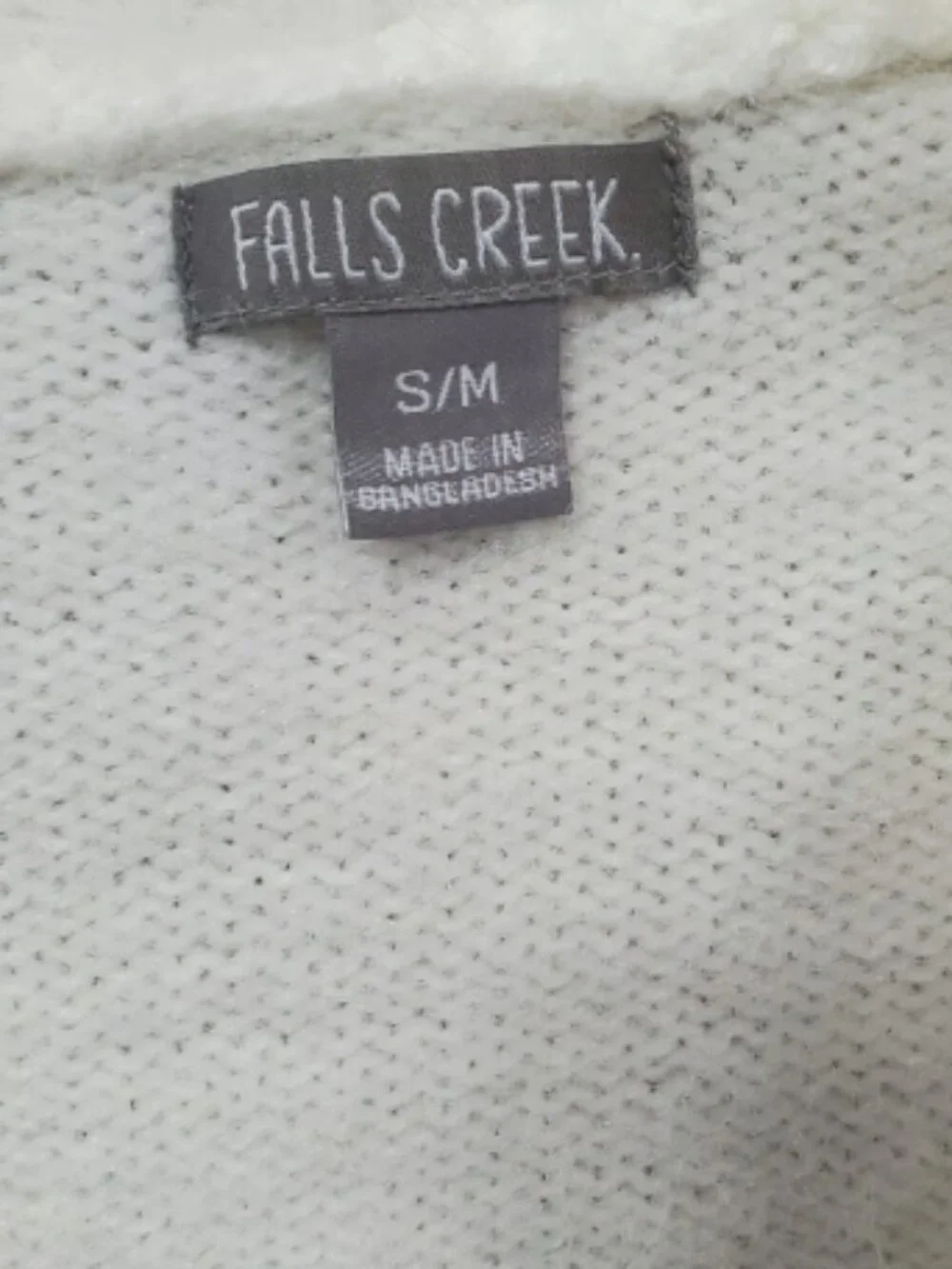 Falls Creek Boho Fuzzy Open Cardigan Sweater NWOT Women's Small/Medium